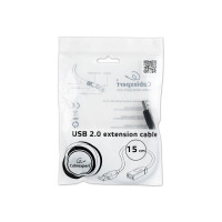 Produktbild för Cablexpert - USB-förlängningskabel - USB till USB - 15 cm