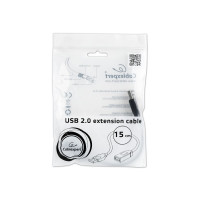 Produktbild för Cablexpert - USB-förlängningskabel - USB till USB - 15 cm