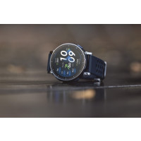 Produktbild för Amazfit Active 3 Premium - rostfritt stål - smart klocka med rem - 4 GB - atlas blå