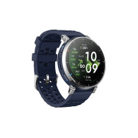 Produktbild för Amazfit Active 3 Premium - rostfritt stål - smart klocka med rem - 4 GB - atlas blå