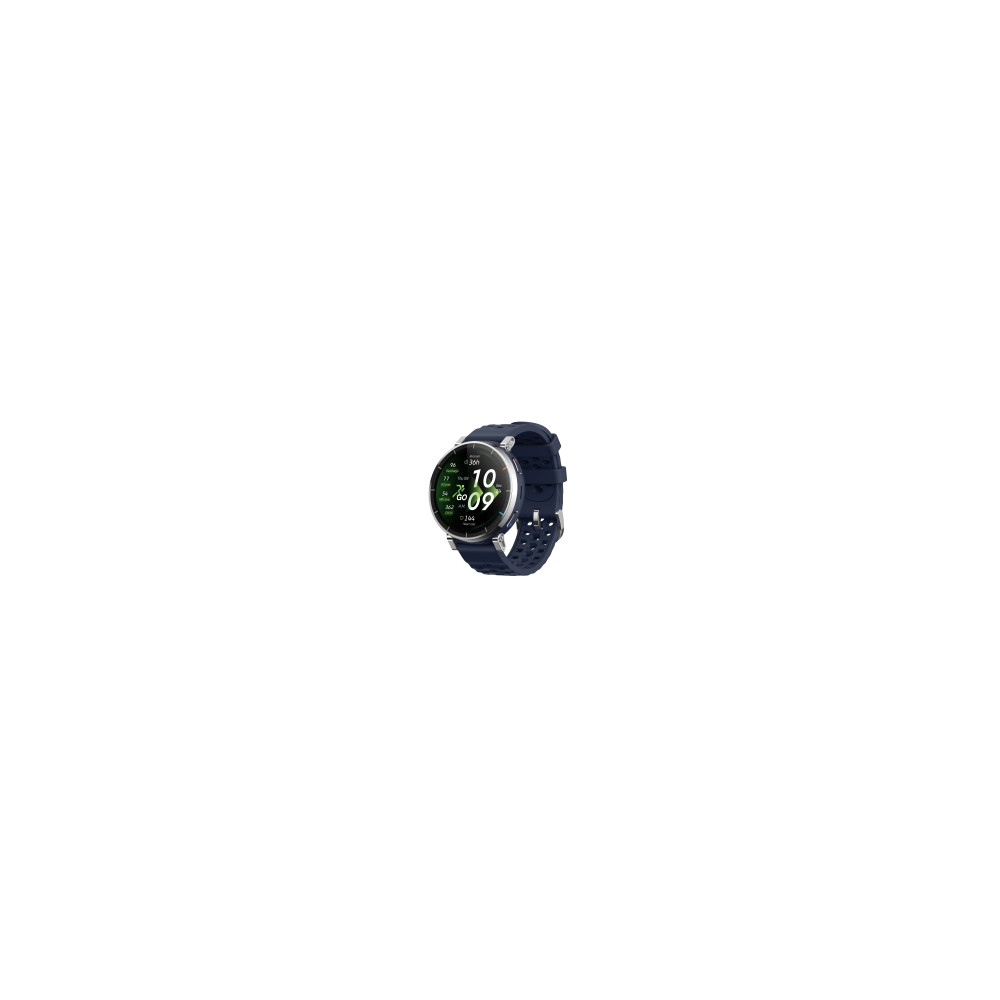 Produktbild för Amazfit Active 3 Premium - rostfritt stål - smart klocka med rem - 4 GB - atlas blå