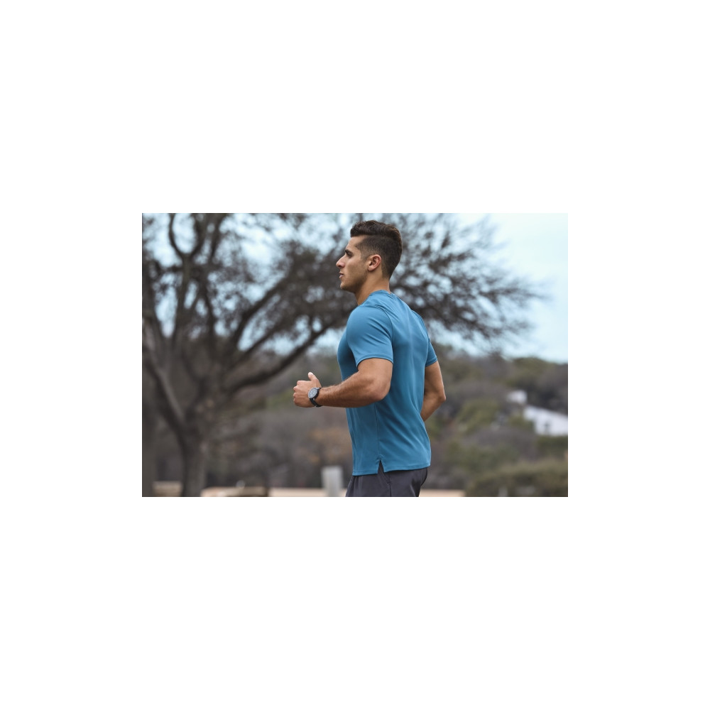 Produktbild för Amazfit Active 3 Premium - rostfritt stål - smart klocka med rem - 4 GB - atlas blå