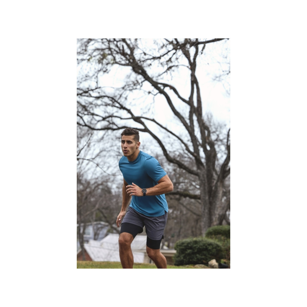 Produktbild för Amazfit Active 3 Premium - rostfritt stål - smart klocka med rem - 4 GB - atlas blå
