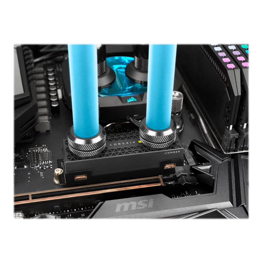 Produktbild för CORSAIR Hydro X Series XM2 - vattenblock för SSD-vätskekylsystem