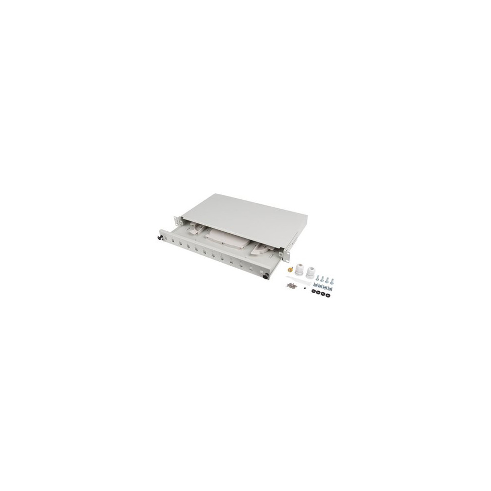 Produktbild för Lanberg patch-panel - 1U - 19" - 12 x SC simplex / 12 x LC duplex