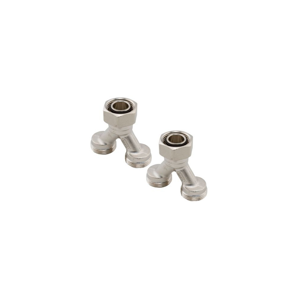 Produktbild för Uponor Dubbelfördelare för Flush T Push 12 Pumpeshunt utan a...