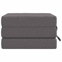 Produktbild för Fällbar Soffbed 75 x 63 x 45 cm Ljusgrå