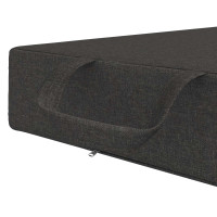 Produktbild för Fällbar Soffbed 75 x 63 x 45 cm Mörkgrå