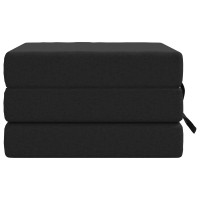 Produktbild för Fällbar Soffbed 75 x 63 x 45 cm Svart