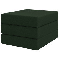 Produktbild för Fällbar Soffbed 75 x 63 x 45 cm Mörkgrön