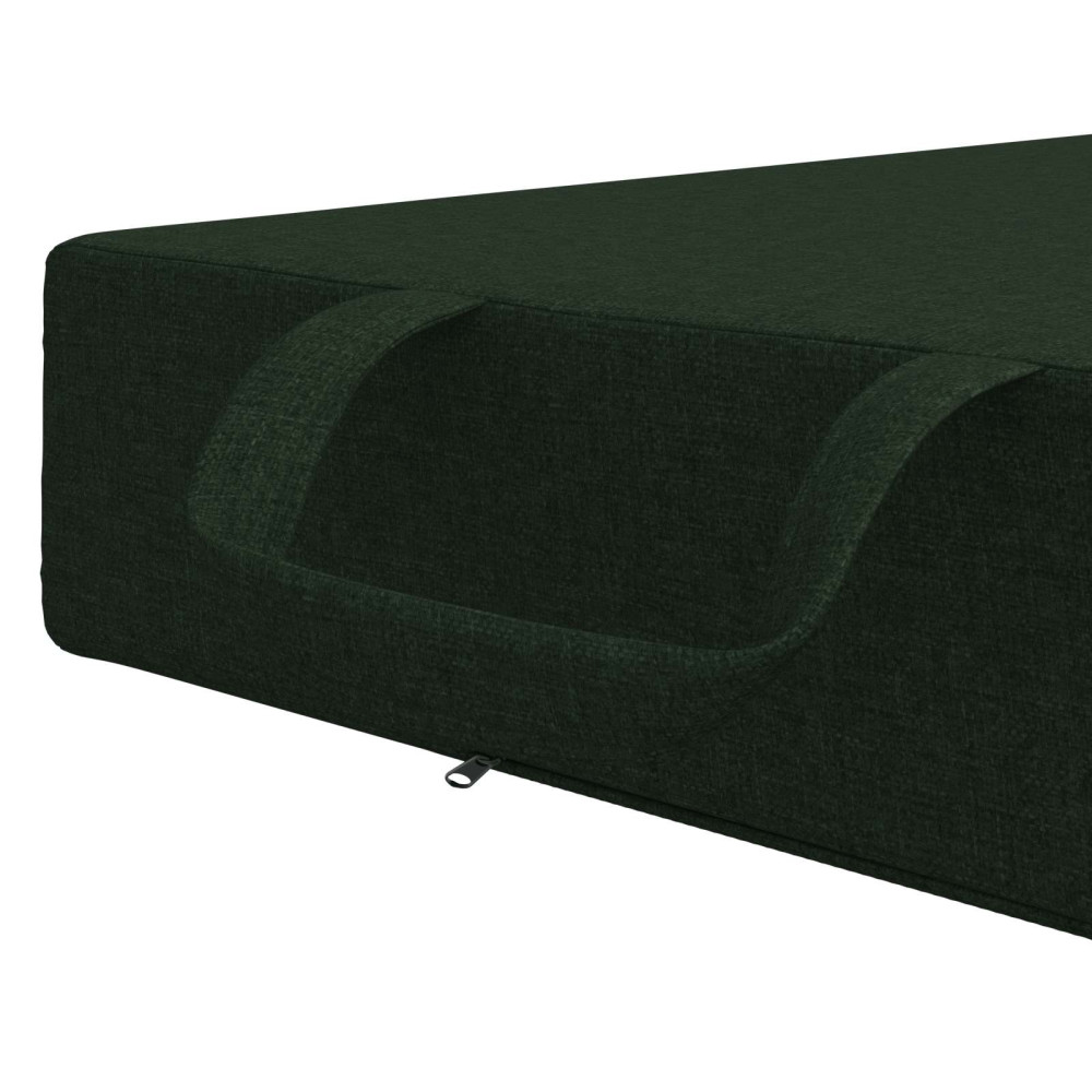 Produktbild för Fällbar Soffbed 75 x 63 x 45 cm Mörkgrön