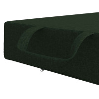 Produktbild för Fällbar Soffbed 75 x 63 x 45 cm Mörkgrön
