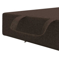 Produktbild för Fällbar Soffbed 75 x 63 x 45 cm Taupe