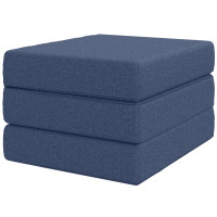 Produktbild för Fällbar Soffbed 75 x 63 x 45 cm Blå