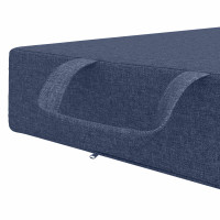 Produktbild för Fällbar Soffbed 75 x 63 x 45 cm Blå