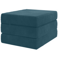 Produktbild för Fällbar Soffbed 75 x 63 x 45 cm Blå