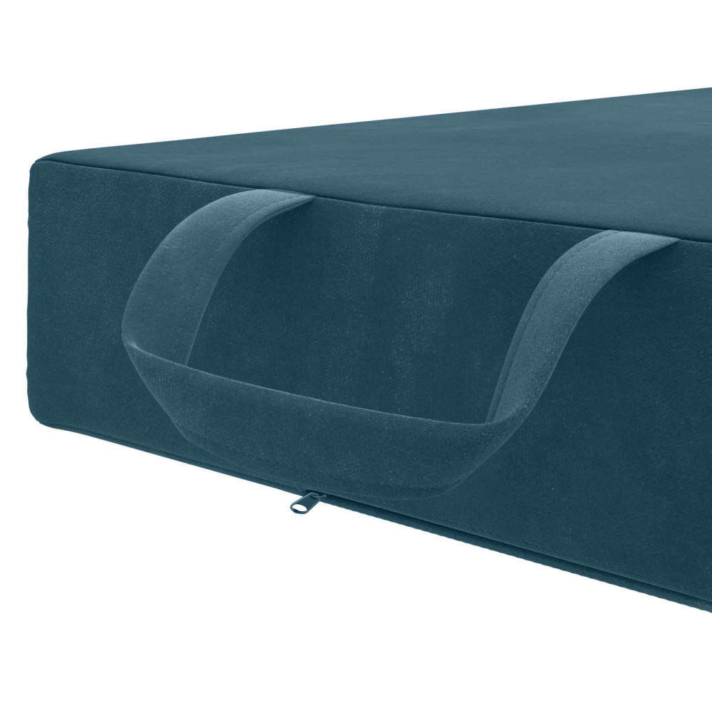 Produktbild för Fällbar Soffbed 75 x 63 x 45 cm Blå
