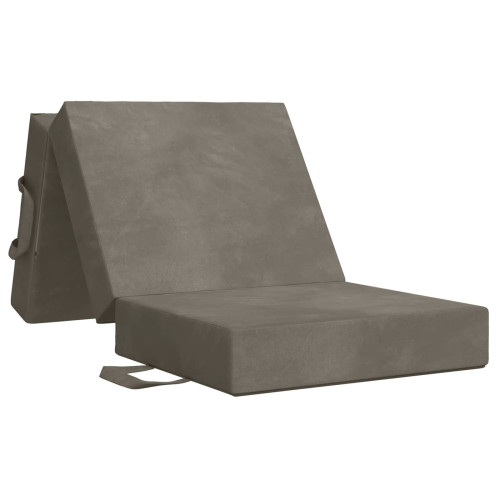 vidaXL Fällbar Soffbed 75 x 63 x 45 cm Ljusgrå