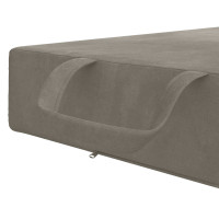 Produktbild för Fällbar Soffbed 75 x 63 x 45 cm Ljusgrå