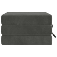 Produktbild för Fällbar Soffbed 75 x 63 x 45 cm Mörkgrå