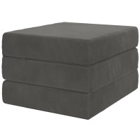 Produktbild för Fällbar Soffbed 75 x 63 x 45 cm Mörkgrå
