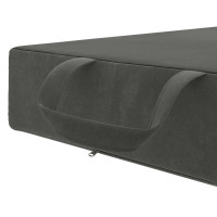 Produktbild för Fällbar Soffbed 75 x 63 x 45 cm Mörkgrå