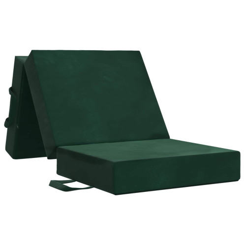 vidaXL Fällbar Soffbed 75 x 63 x 45 cm Mörkgrön