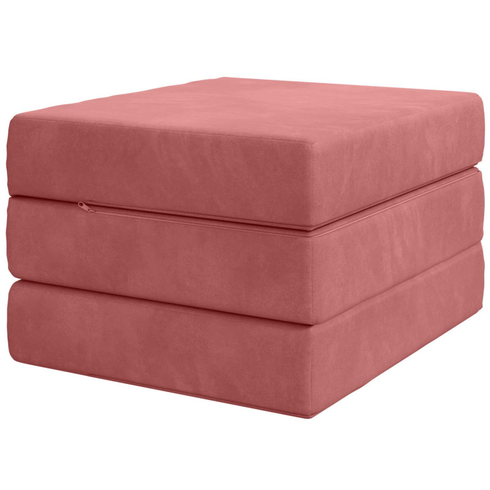 Produktbild för Fällbar Soffbed 75 x 63 x 45 cm Rosa