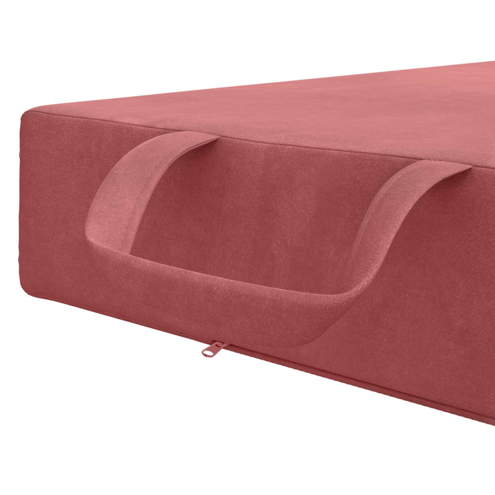 Produktbild för Fällbar Soffbed 75 x 63 x 45 cm Rosa