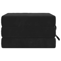 Produktbild för Fällbar Soffbed 75 x 63 x 45 cm Svart