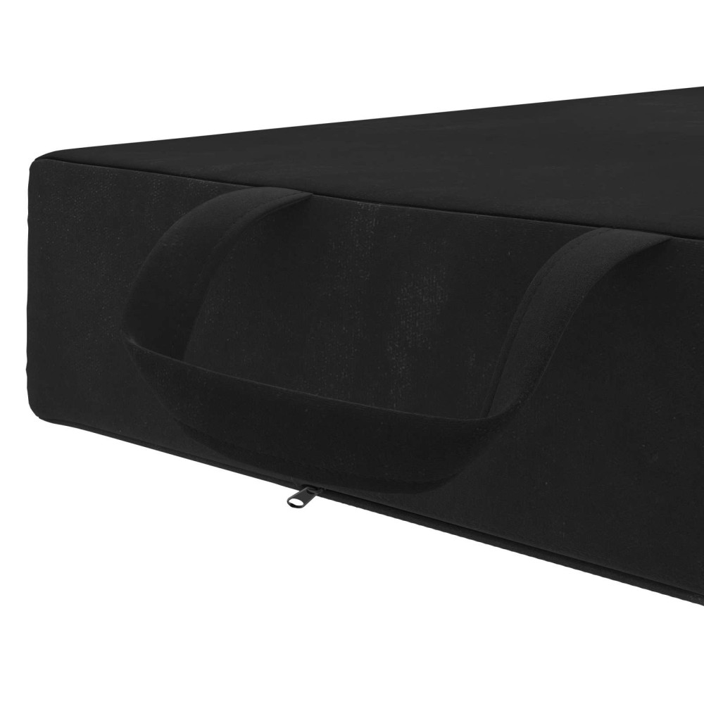 Produktbild för Fällbar Soffbed 75 x 63 x 45 cm Svart