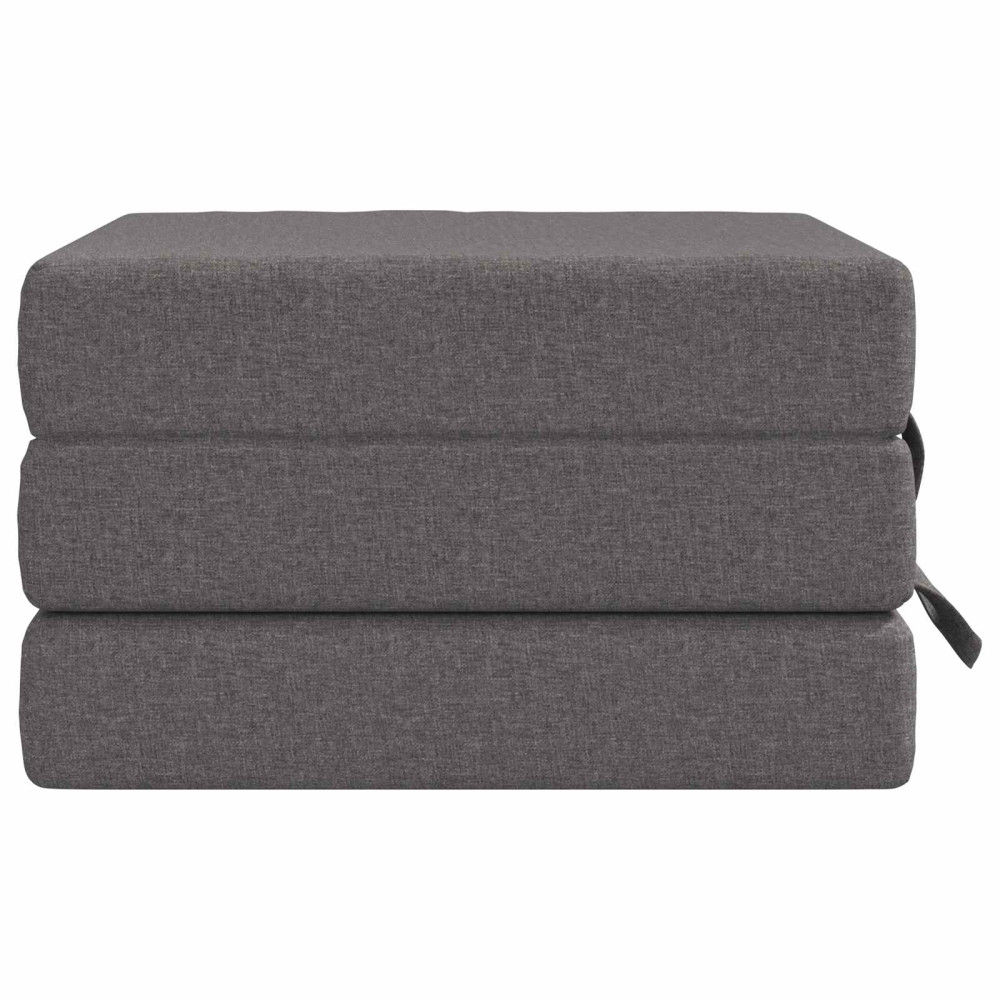 Produktbild för Fällbar Soffbed 90 x 63 x 45 cm Ljusgrå