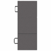 Produktbild för Fällbar Soffbed 90 x 63 x 45 cm Ljusgrå