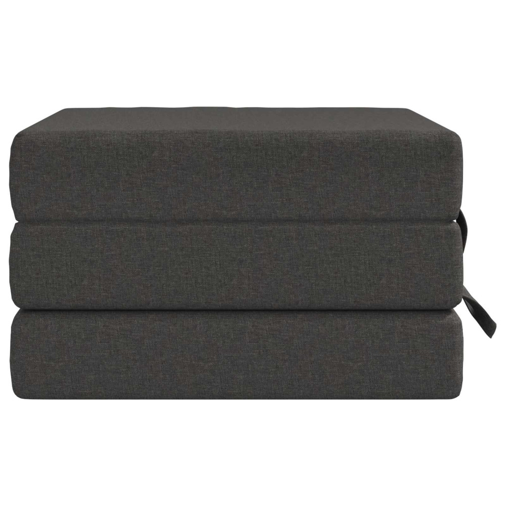 Produktbild för Fällbar Soffbed 90 x 63 x 45 cm Mörkgrå