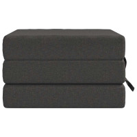 Produktbild för Fällbar Soffbed 90 x 63 x 45 cm Mörkgrå
