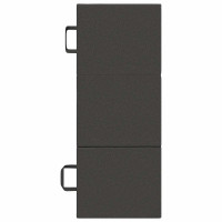 Produktbild för Fällbar Soffbed 90 x 63 x 45 cm Mörkgrå