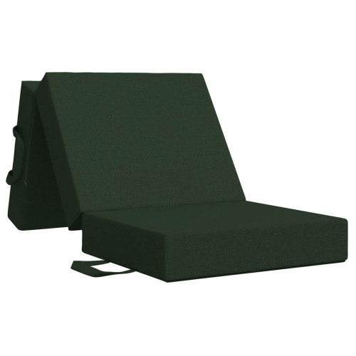 vidaXL Fällbar Soffbed 90 x 63 x 45 cm Mörkgrön - Madrasser