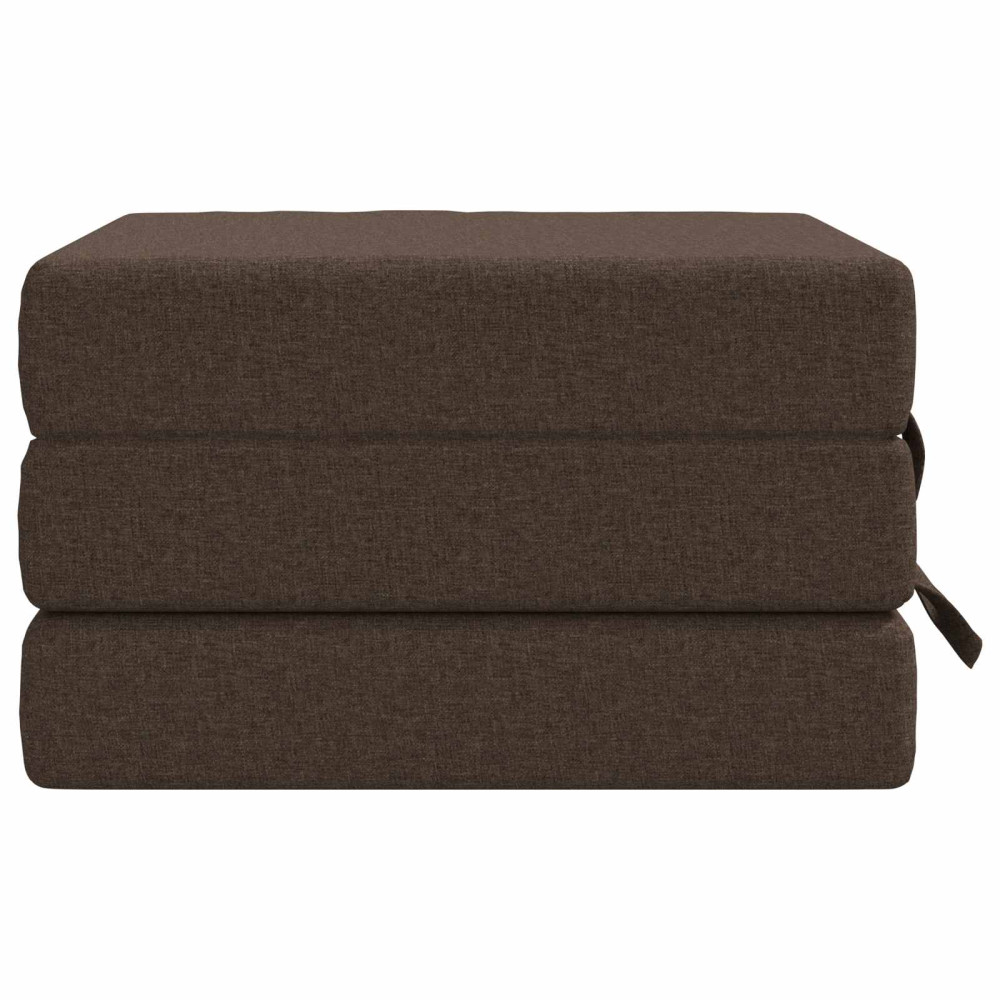 Produktbild för Fällbar Soffbed 90 x 63 x 45 cm Taupe