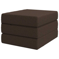 Produktbild för Fällbar Soffbed 90 x 63 x 45 cm Taupe