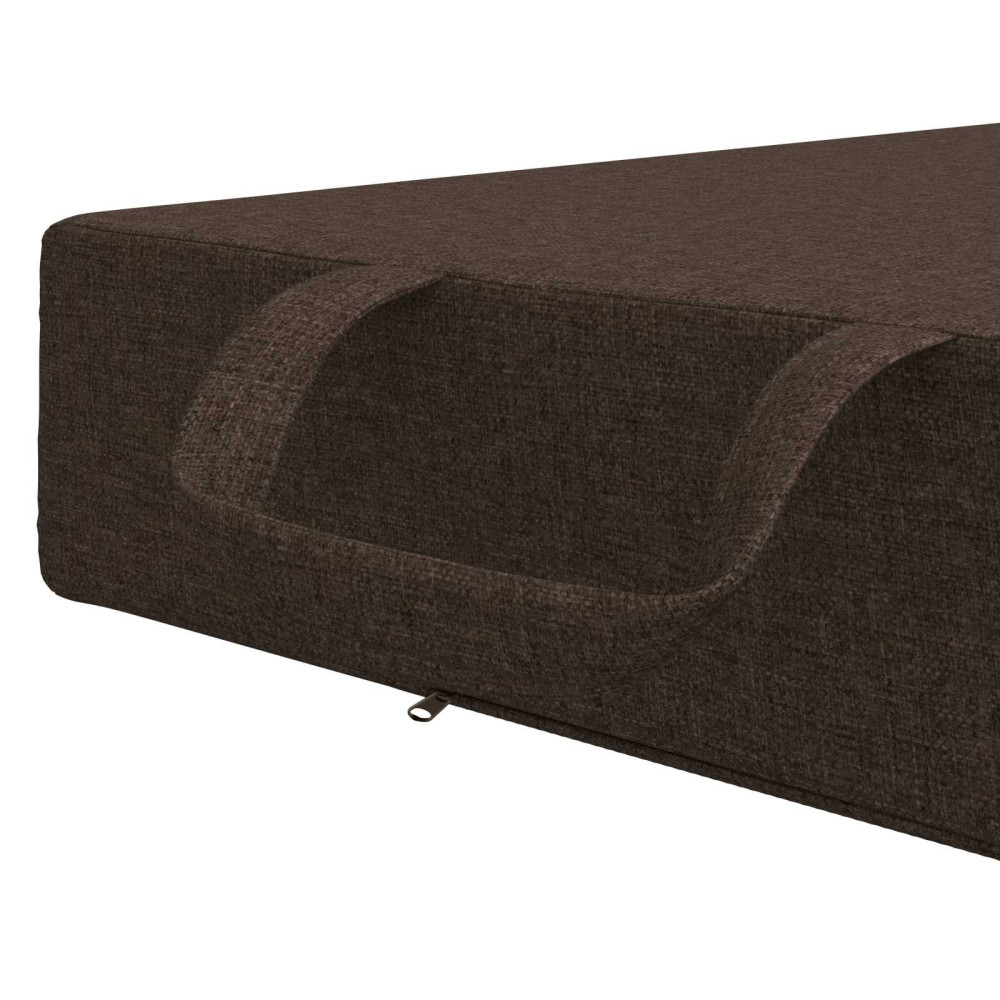 Produktbild för Fällbar Soffbed 90 x 63 x 45 cm Taupe