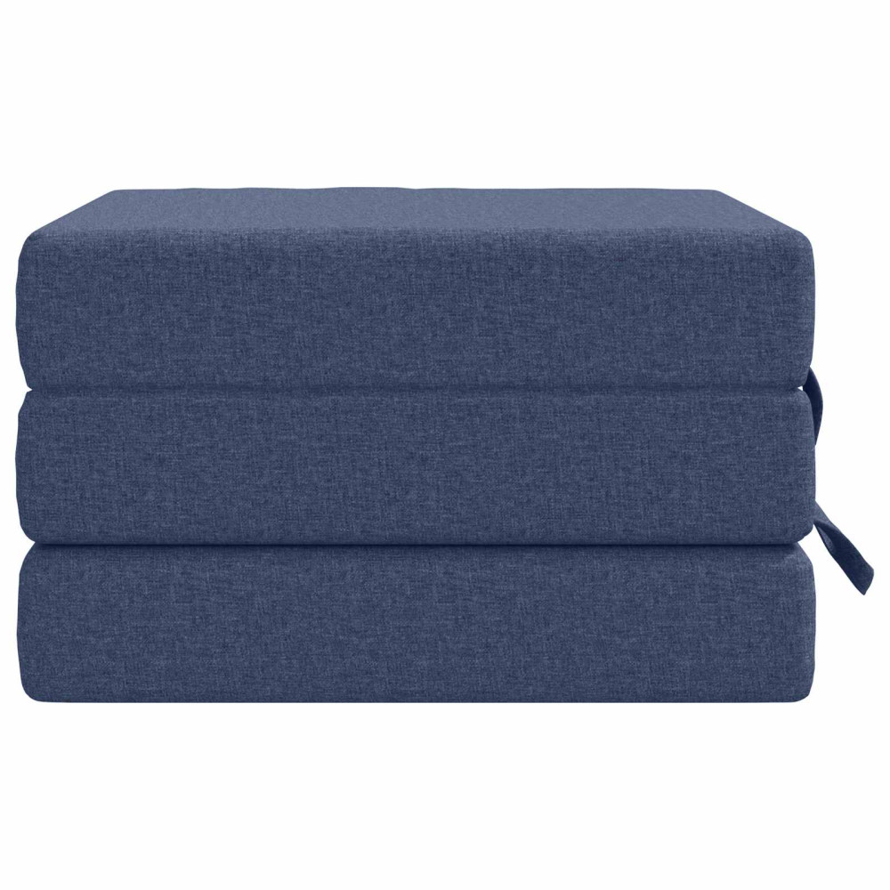 Produktbild för Fällbar Soffbed 90 x 63 x 45 cm Blå