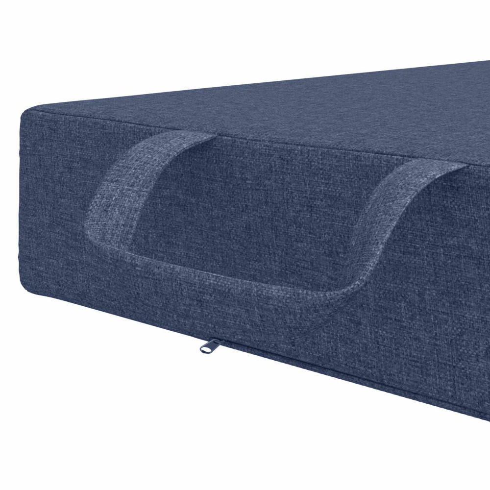Produktbild för Fällbar Soffbed 90 x 63 x 45 cm Blå