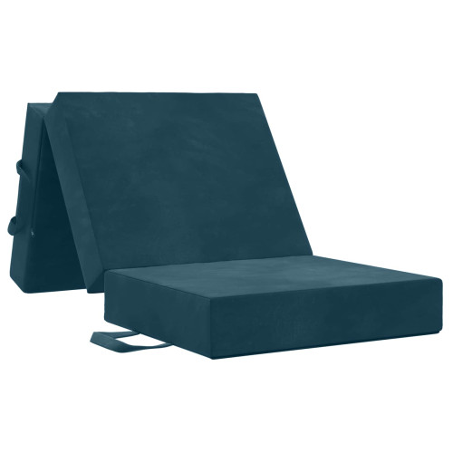 vidaXL Fällbar Soffbed 90 x 63 x 45 cm Blå