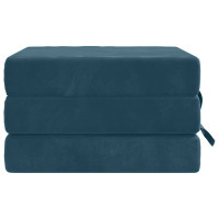 Produktbild för Fällbar Soffbed 90 x 63 x 45 cm Blå