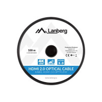 Produktbild för Lanberg HDMI-kabel med Ethernet - 100 m
