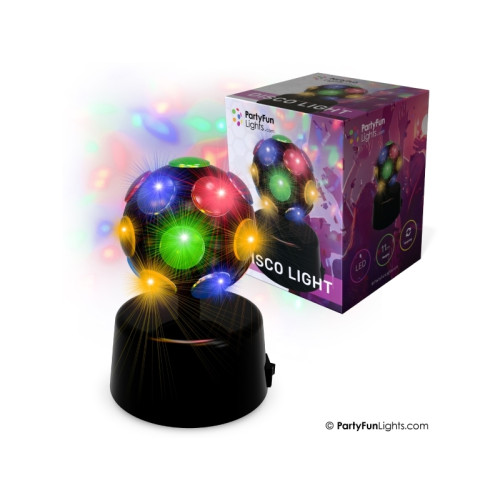 Partyfunlights Nielsen_light sticklampa för vägguttag Mini disco-lampa Ø 9,...