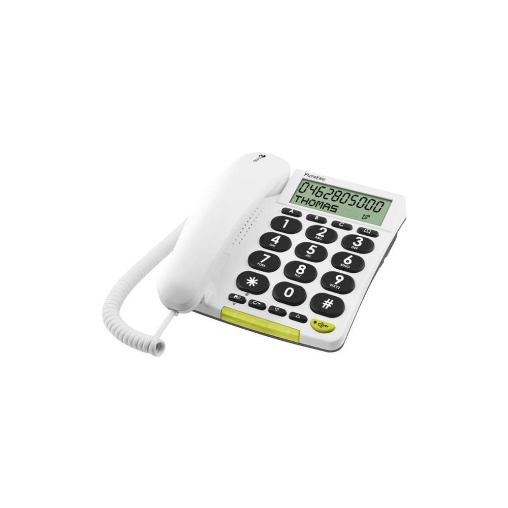 Produktbild för DORO PhoneEasy 312cs - fast telefon med nummerpresentation