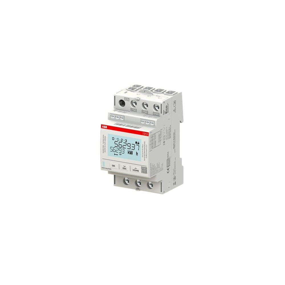 Produktbild för D13 15-M 65 Modbus, 3-fas energimätare, direktmätning 65 A,...