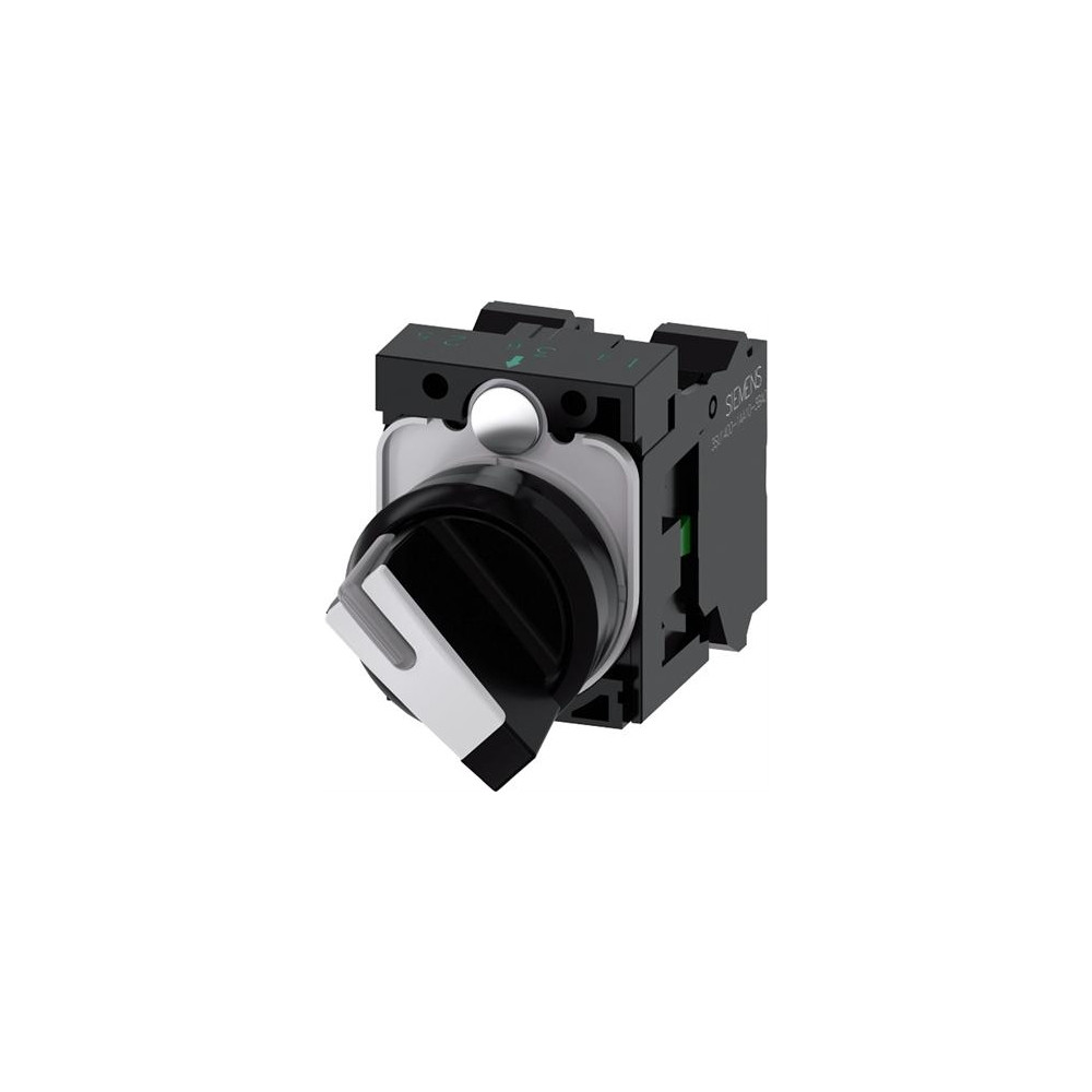 Produktbild för SIEMENS omkopplare, kan vara belyst, 22 mm, rund, plast, sva...
