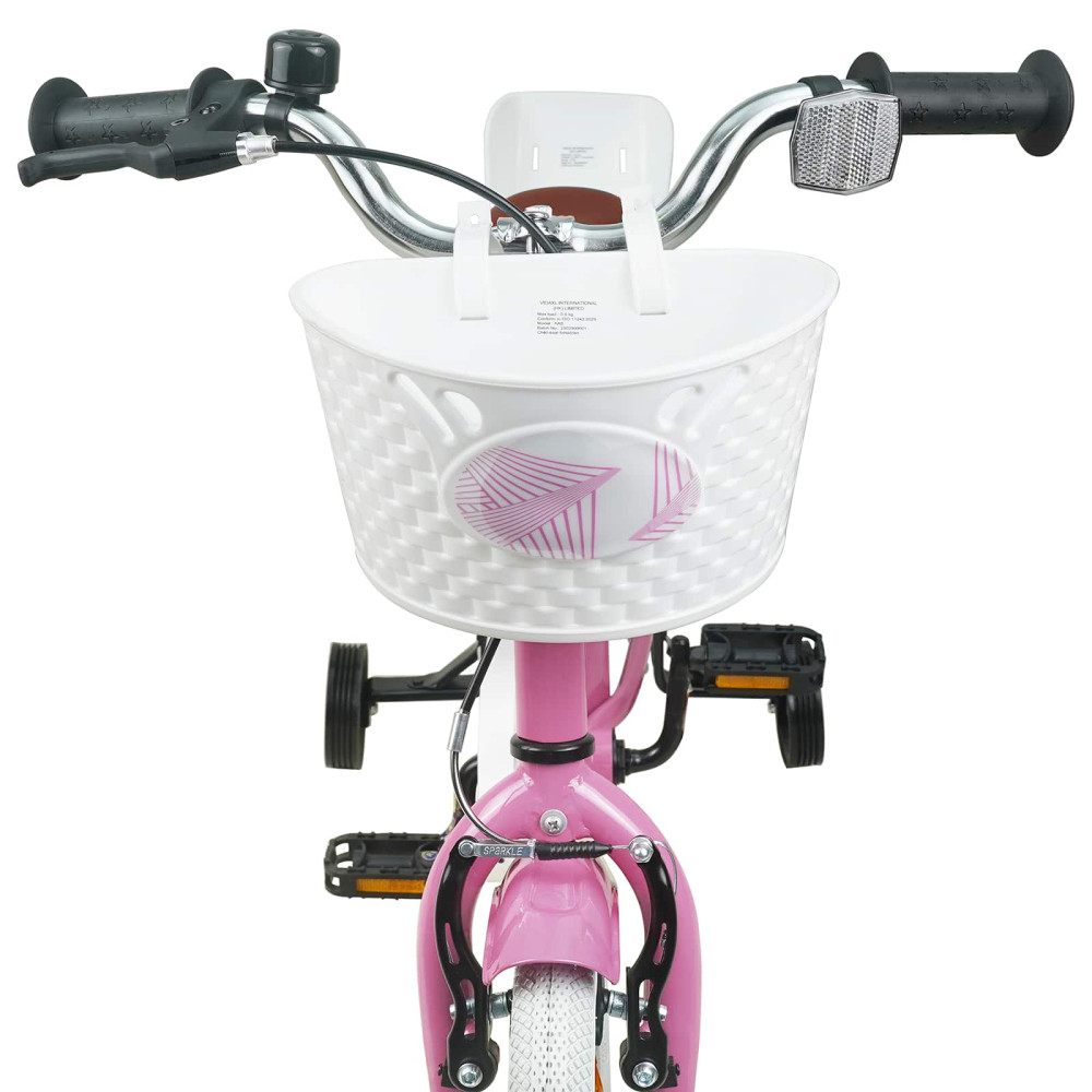 Produktbild för Barncykel 12 Tum för 2-4 åringar Ljusrosa